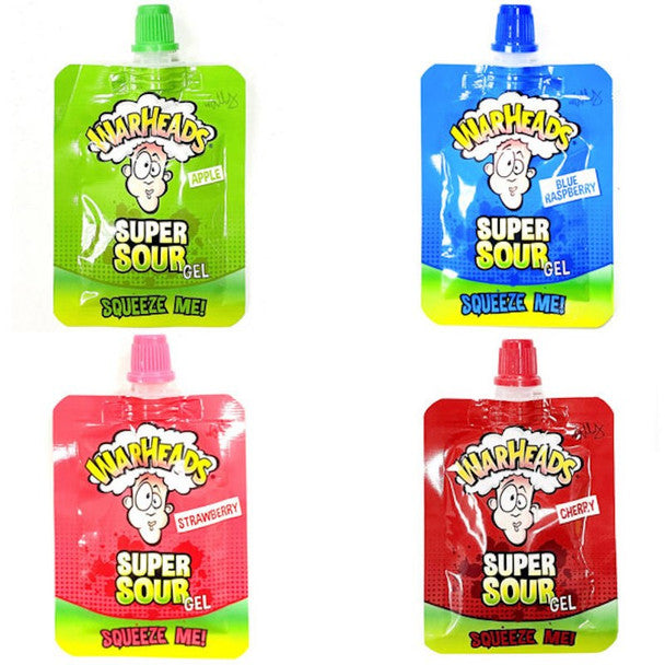 Warheads Super Sour Gel 4 Pack