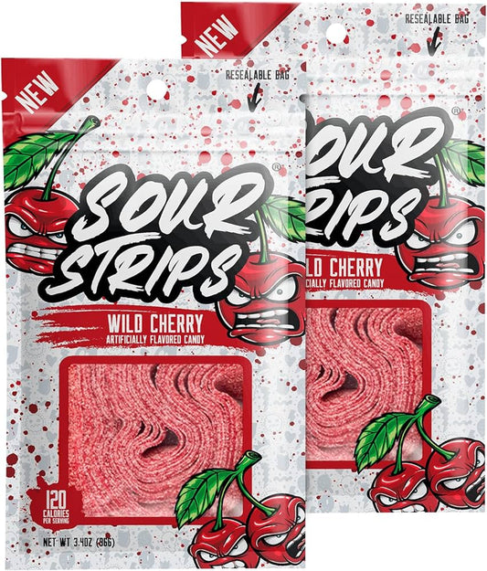 SOUR STRIPS: WILD CHERRY (3.4OZ)