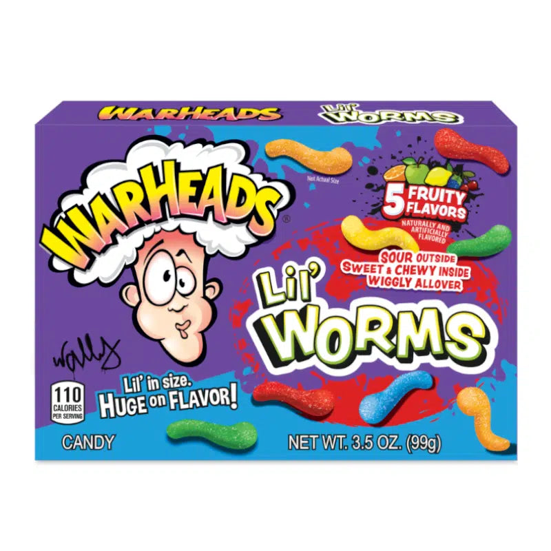 Warheads Lil' Worms Theatre Box 3.5oz/99g